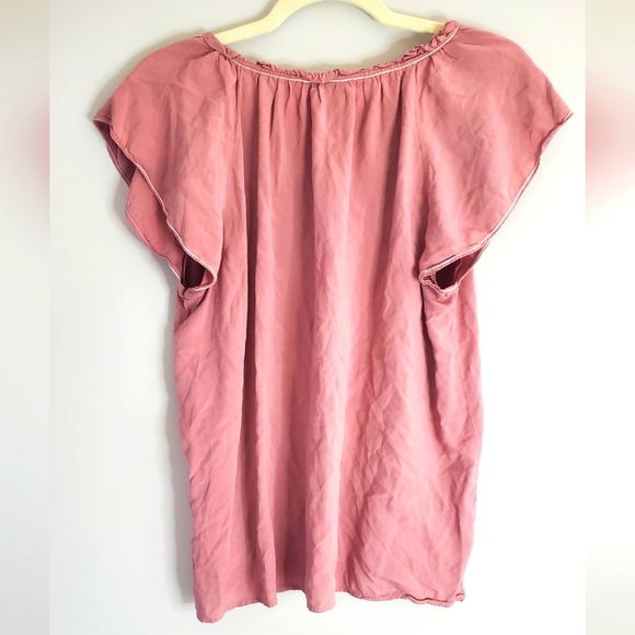 Ann Taylor LOFT Outlet Women  Short Sleeve Blouse|Size: Medium - Picture 2 of 5